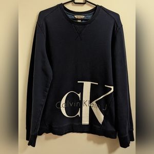 Men's Vintage Calvin Klein oversized crew neck sweater